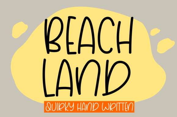 Beach Land: A Stylish Display Font for Digital Branding