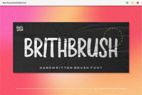 Brith Brush: A Modern Display Font for Bold Campaigns