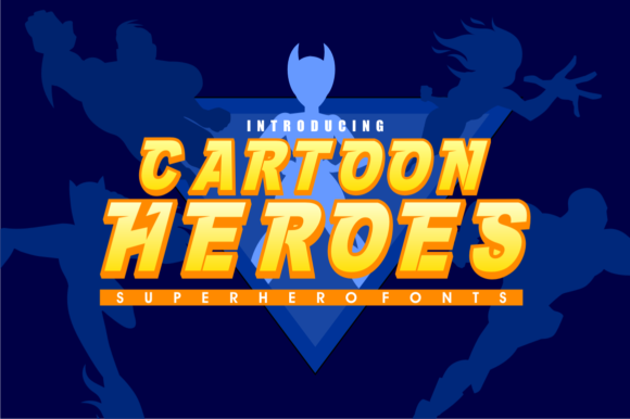 Cartoon Heroes: A Bold Display Font for Creative Branding