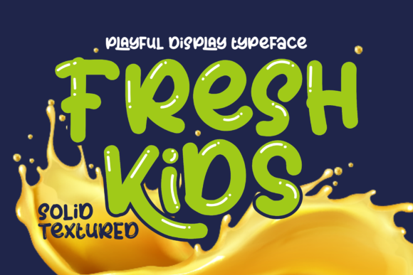 Fresh Kids: A Versatile Display Font for Creative Branding