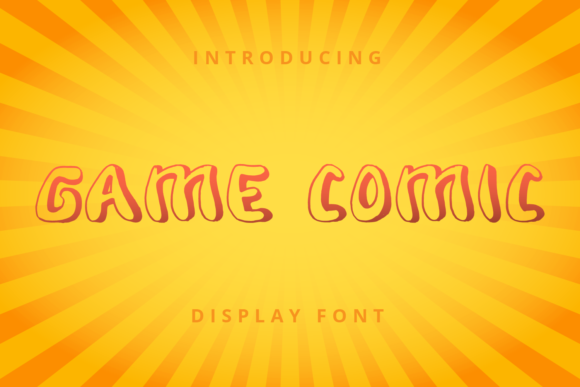 Game Comic: A Playful Display Font for Digital Marketing