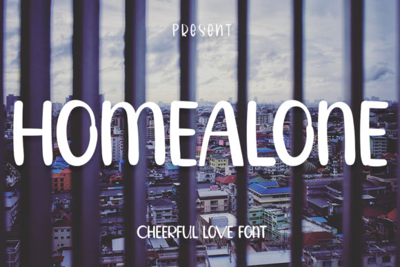 Homealone Font for Web Design Projects