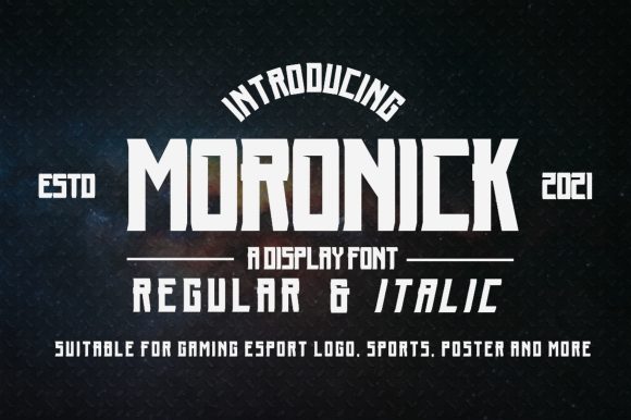 Moronick: A Modern Display Font for Crafters and Creators