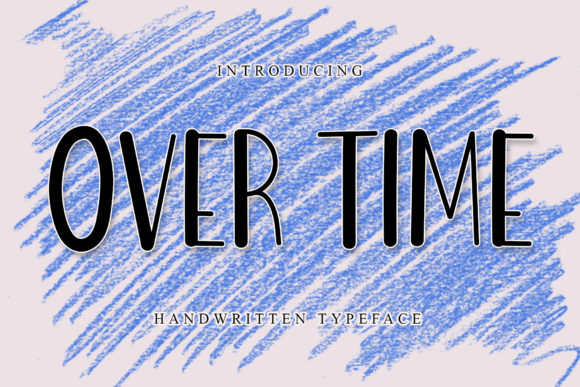 Over Time Display Font for Handmade Creations
