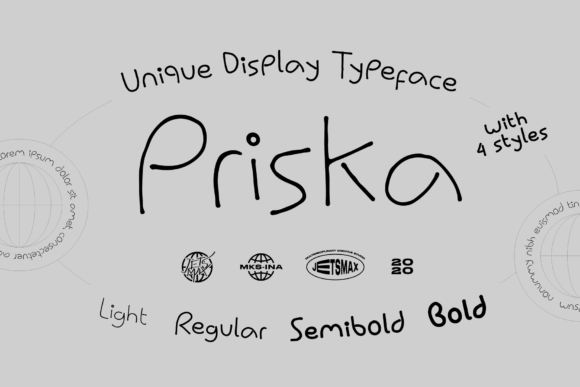 Priska: A Chic Display Font for Editorial Design