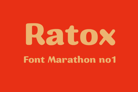 Ratox: A Bold Display Font for Digital Branding