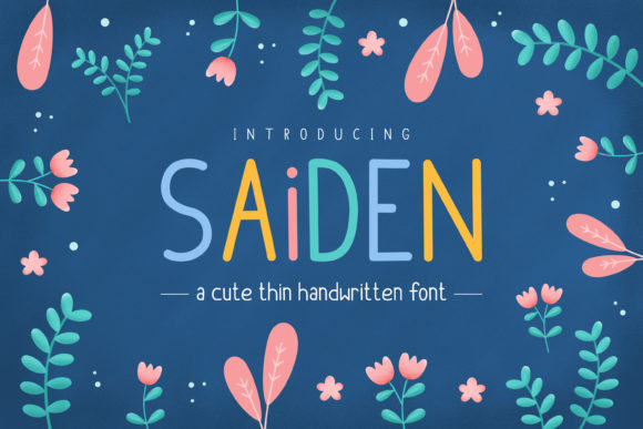 Saiden Display Font for Web Design