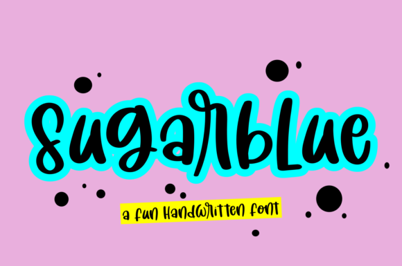 Sugar Blue Font for Handmade Creations