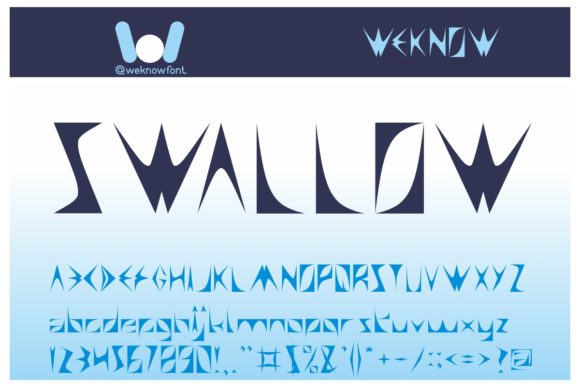 Swallow: A Spooky Display Font for Editorial Design