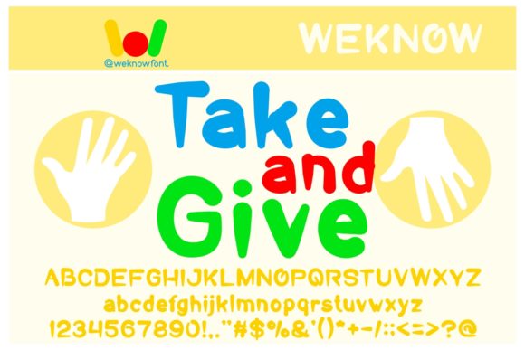 Take and Give Font for Web Design Projects